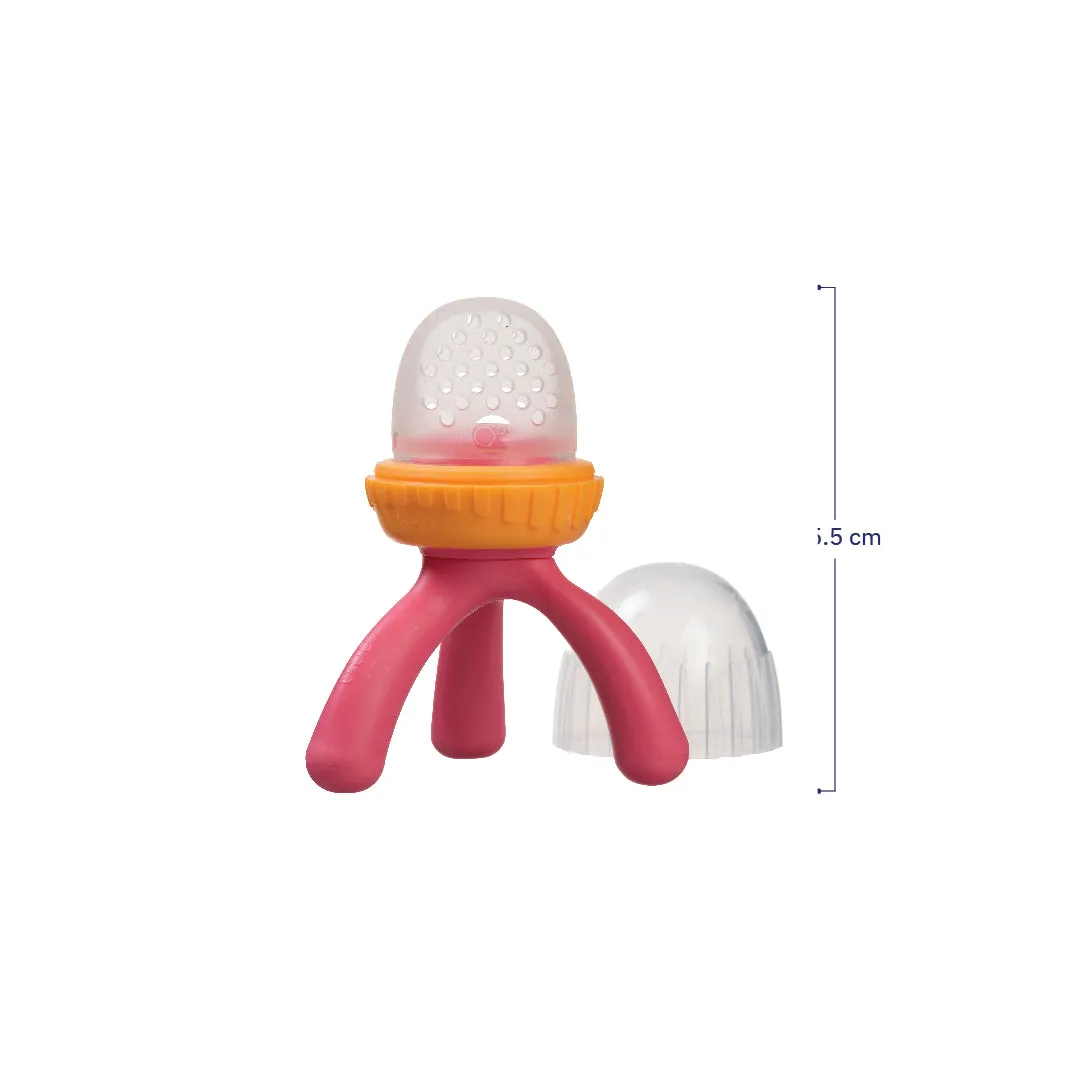 B.Box Silicone Fresh Food Feeder - Strawberry Shake Pink Orange