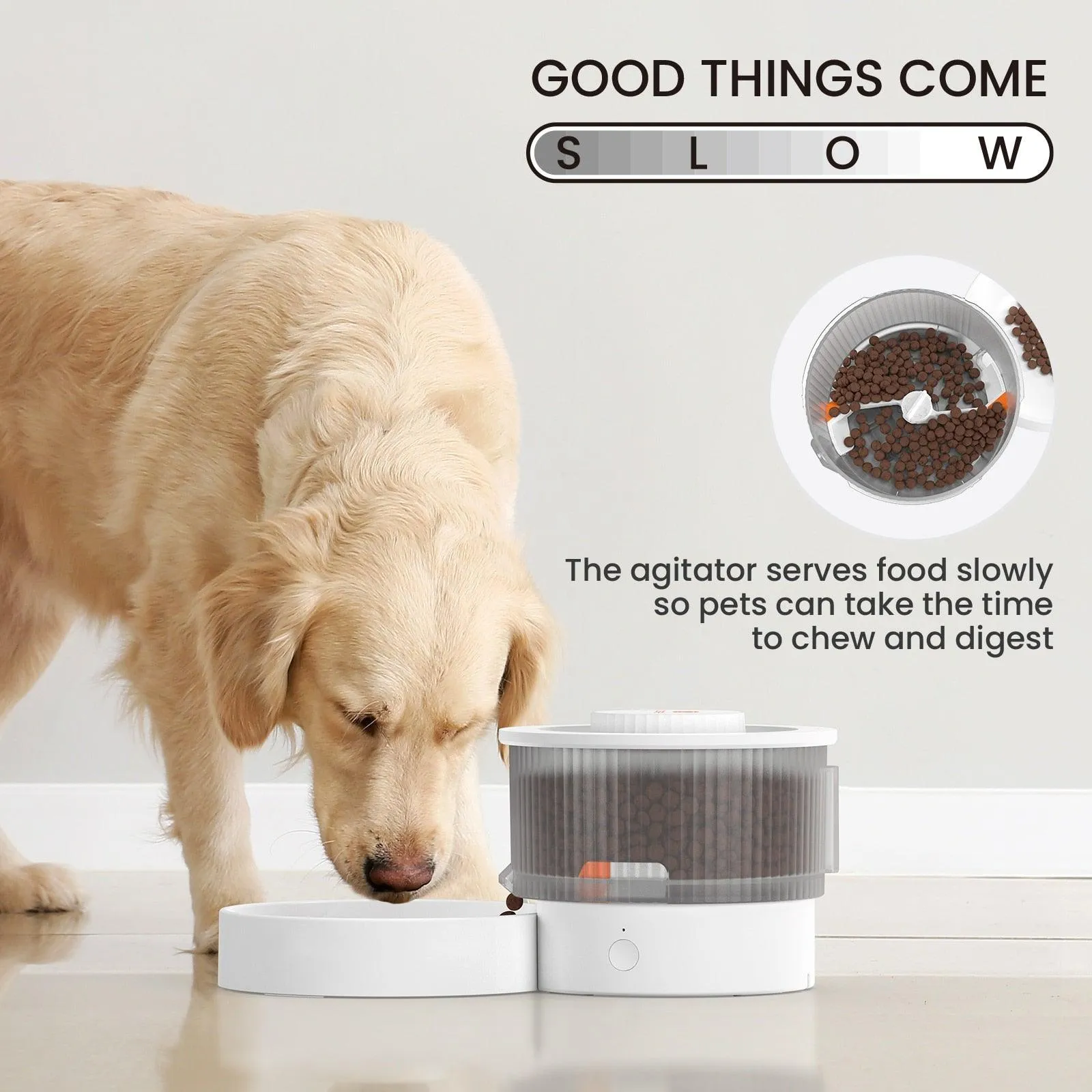 Bluetooth Smart Remote Automatic Pet Feeder