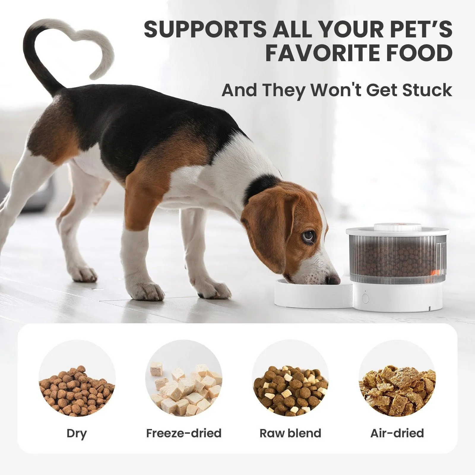 Bluetooth Smart Remote Automatic Pet Feeder