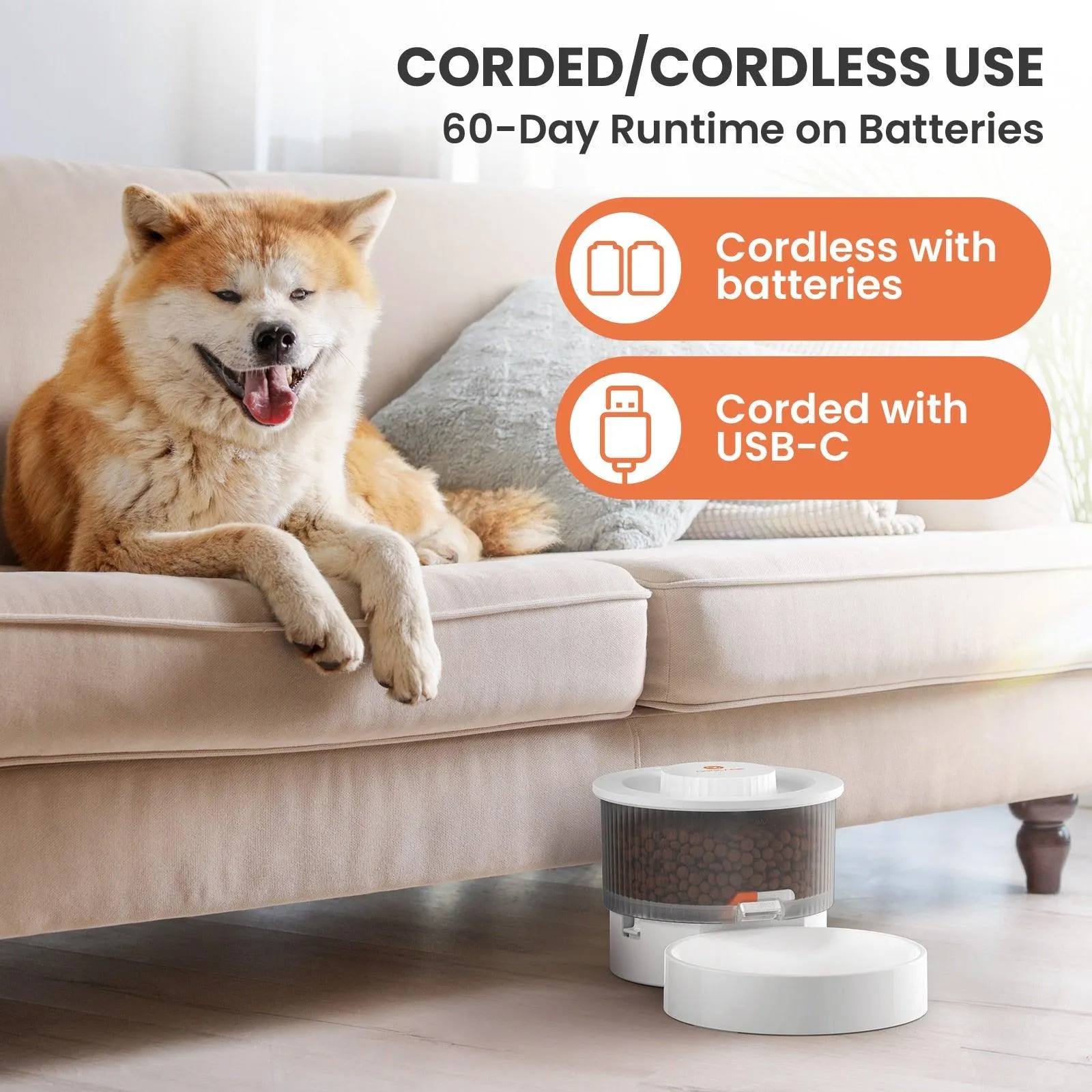 Bluetooth Smart Remote Automatic Pet Feeder