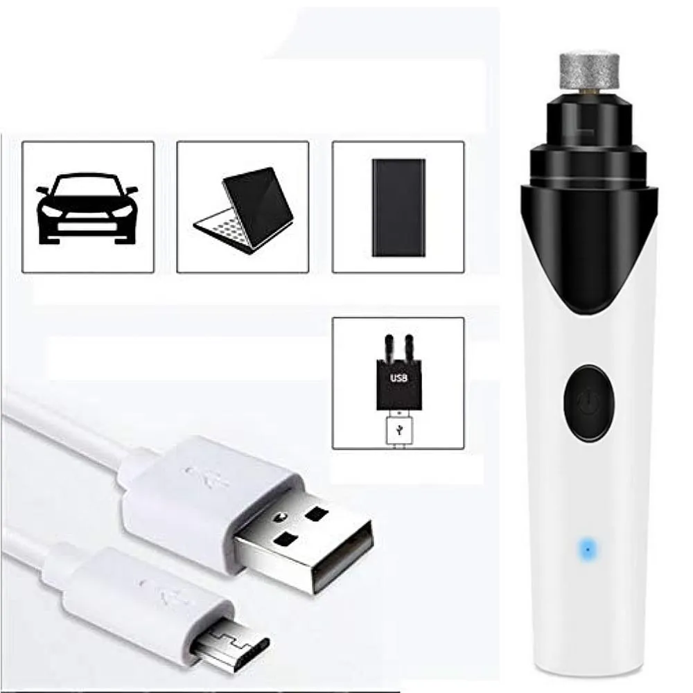 Dog Nail Grinder - USB Rechargeable Electric Nail Grooming Set