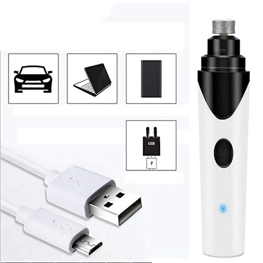 Dog Nail Grinder - USB Rechargeable Electric Nail Grooming Set