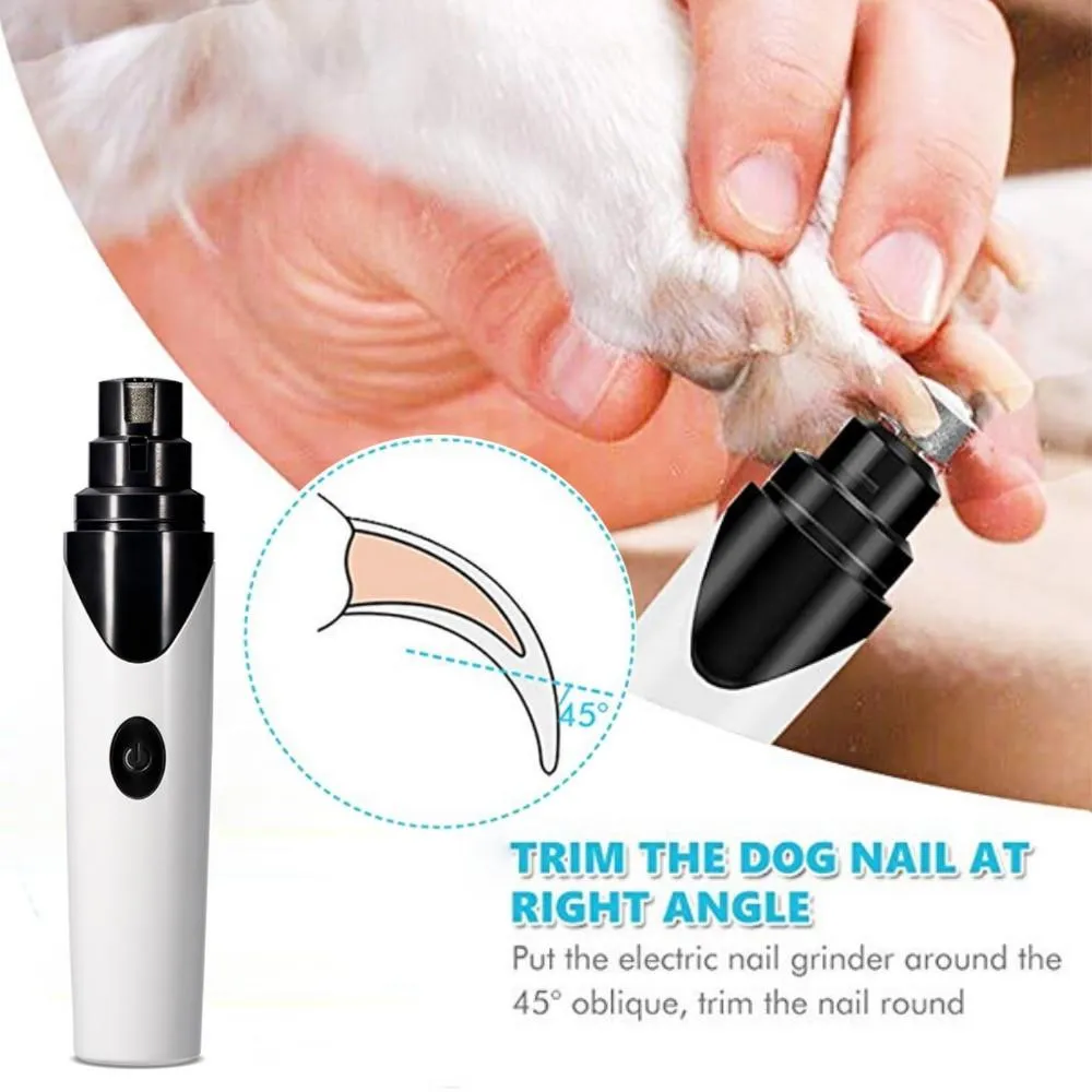 Dog Nail Grinder - USB Rechargeable Electric Nail Grooming Set