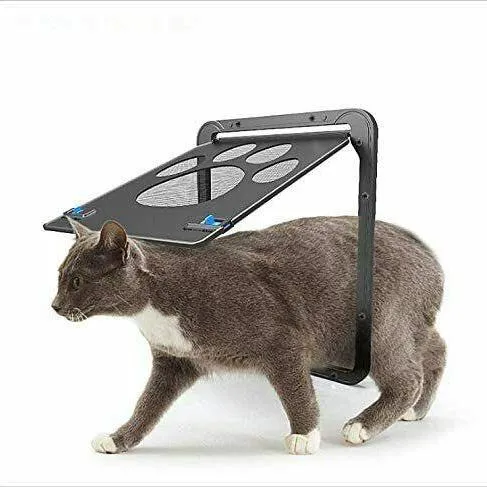 Dog or Cat Small Screen Locking Flap Door Magnetic Automatic Slide Protector
