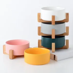 Elevated Ceramic Pet Bowl