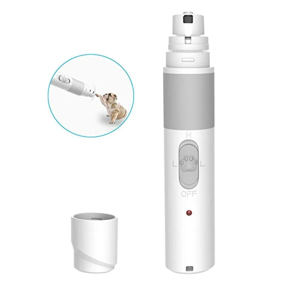 Portable Electric Dog Grooming, Trimming, Nail Grinder & Clipper Tool with USB Rechargeable Port