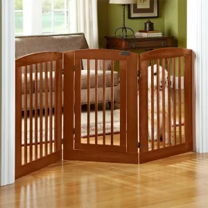 Ruffluv 3 Panel Expansion Pet Gate  with Door - 4 Color Options/2 Size Options