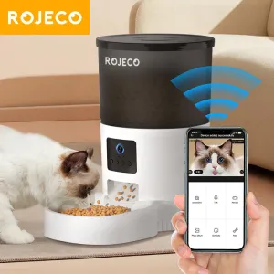 Smart Automatic Pet Feeder with Camera and Remote Control