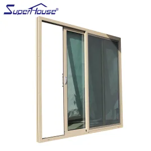 Superhouse Thermal break double large glass aluminium sliding door , aluminium sliding door for meeting room